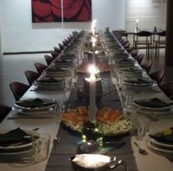 Bild7 Weihnachten gedeckter Tisch mit Kerzen new 2